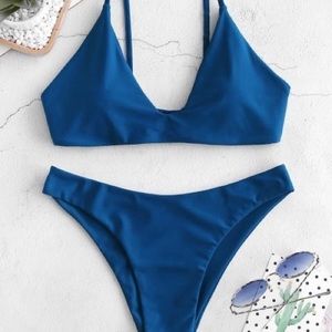 NWOT ZAFUL BLUE BIKINI